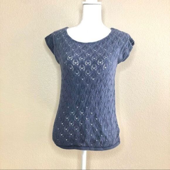 Banana Republic Knitted Cotton Top Medium - Picture 1 of 4
